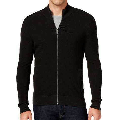 michael kors black zip sweater with pockets|Michael Kors Men's Mixed.